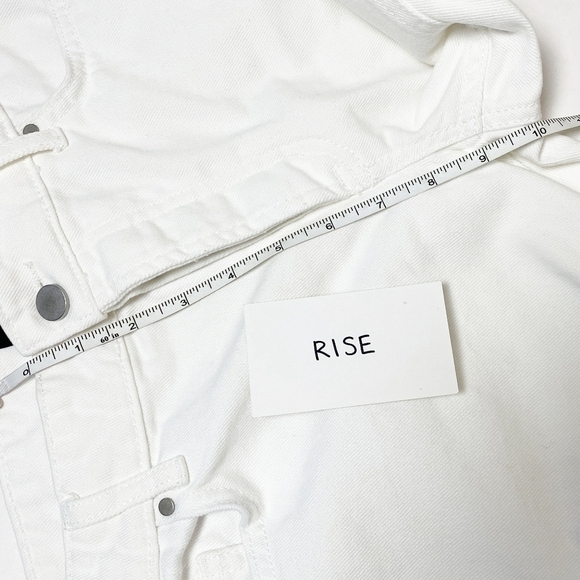 AFRM Luisa Mid Rise Skinny Ankle Jeans 25 0 white 100% cotton distressed - Picture 11 of 12